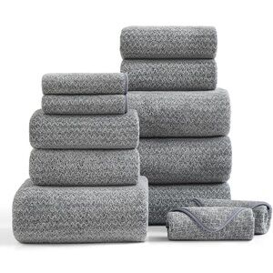 Ultra soft bath tower set 12 pieces